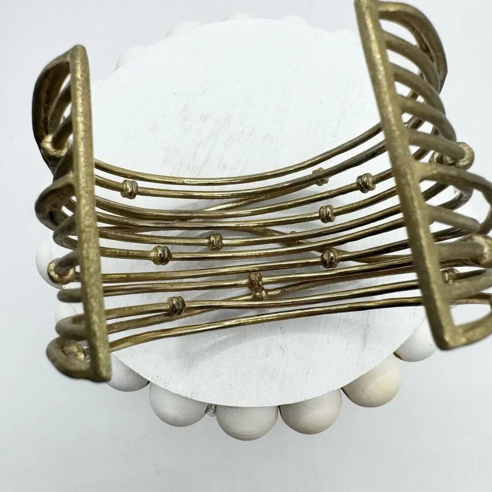 Rivka Friedman 18K Gold Clad Wrapped Mina Cuff Knotted Statement Bracelet
